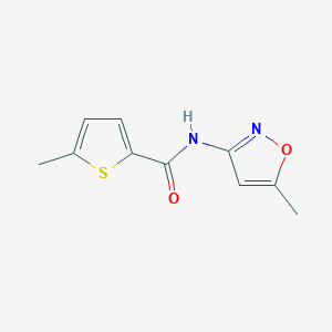 molecular formula C10H10N2O2S B4757709 5-methyl-N-(5-methyl-3-isoxazolyl)-2-thiophenecarboxamide 