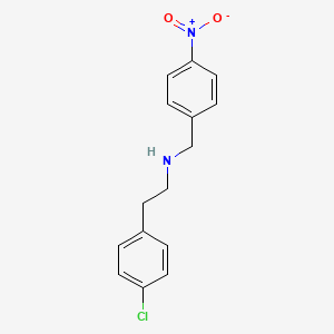 molecular formula C15H15ClN2O2 B4757740 2-(4-chlorophenyl)-N-(4-nitrobenzyl)ethanamine CAS No. 416887-93-9