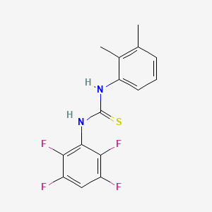 molecular formula C15H12F4N2S B4757787 N-(2,3-dimethylphenyl)-N'-(2,3,5,6-tetrafluorophenyl)thiourea 