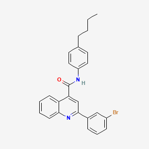 molecular formula C26H23BrN2O B4757826 2-(3-bromophenyl)-N-(4-butylphenyl)-4-quinolinecarboxamide 