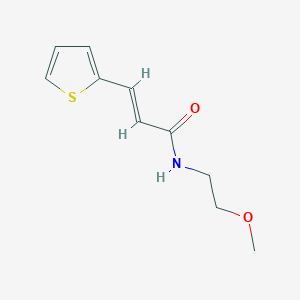 molecular formula C10H13NO2S B4757835 N-(2-methoxyethyl)-3-(2-thienyl)acrylamide 