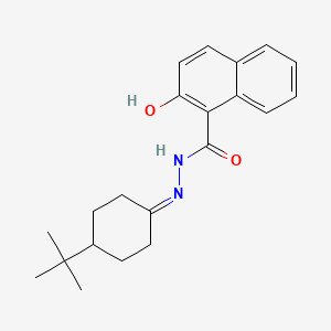 molecular formula C21H26N2O2 B4757854 N'-(4-tert-butylcyclohexylidene)-2-hydroxy-1-naphthohydrazide 