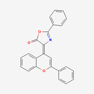 molecular formula C24H15NO3 B4757873 2-phenyl-4-(2-phenyl-4H-chromen-4-ylidene)-1,3-oxazol-5(4H)-one 