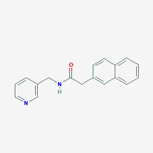 molecular formula C18H16N2O B4757957 2-(2-naphthyl)-N-(3-pyridinylmethyl)acetamide 