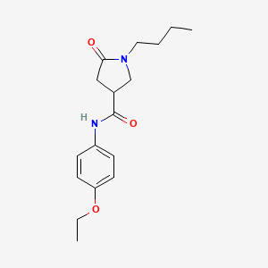 1-butyl-N-(4-ethoxyphenyl)-5-oxo-3-pyrrolidinecarboxamide