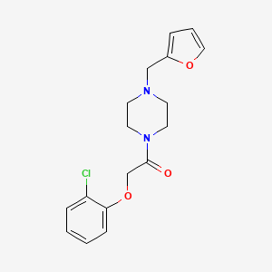 molecular formula C17H19ClN2O3 B4757979 1-[(2-chlorophenoxy)acetyl]-4-(2-furylmethyl)piperazine 