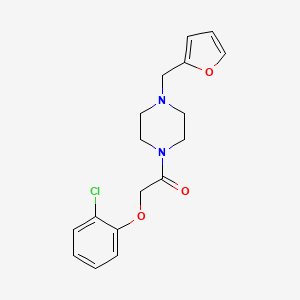 molecular formula C17H19ClN2O3 B4757979 2-(2-CHLOROPHENOXY)-1-[4-(2-FURYLMETHYL)PIPERAZINO]-1-ETHANONE 