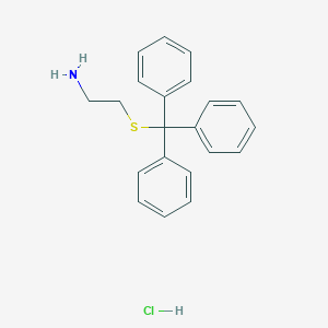 molecular formula C21H22ClNS B047580 2-(Tritylthio)ethylamine hydrochloride CAS No. 15297-43-5