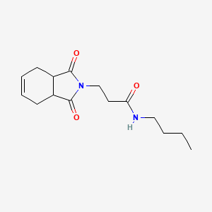 molecular formula C15H22N2O3 B4758008 N-butyl-3-(1,3-dioxo-1,3,3a,4,7,7a-hexahydro-2H-isoindol-2-yl)propanamide 