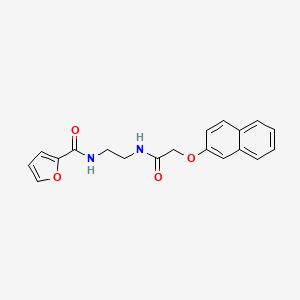 molecular formula C19H18N2O4 B4758020 N-(2-{[2-(2-naphthyloxy)acetyl]amino}ethyl)-2-furamide 