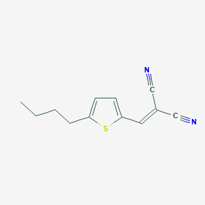 molecular formula C12H12N2S B4758027 [(5-butyl-2-thienyl)methylene]malononitrile 