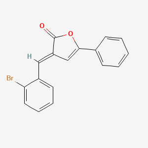 molecular formula C17H11BrO2 B4758128 3-(2-bromobenzylidene)-5-phenyl-2(3H)-furanone 