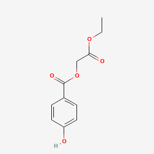 molecular formula C11H12O5 B4758229 2-ethoxy-2-oxoethyl 4-hydroxybenzoate 