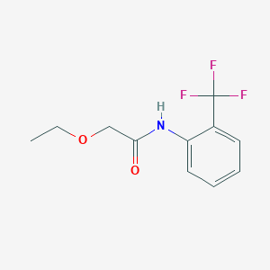 molecular formula C11H12F3NO2 B4758275 2-ethoxy-N-[2-(trifluoromethyl)phenyl]acetamide 