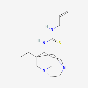 molecular formula C15H26N4S B4758338 N-allyl-N'-(1-ethyl-3,6-diazatricyclo[4.3.1.1~3,8~]undec-9-yl)thiourea 