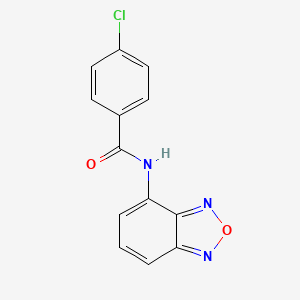 molecular formula C13H8ClN3O2 B4758433 N-2,1,3-benzoxadiazol-4-yl-4-chlorobenzamide 