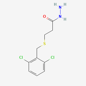 molecular formula C10H12Cl2N2OS B4758458 3-[(2,6-dichlorobenzyl)thio]propanohydrazide 