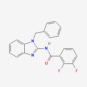 molecular formula C21H15F2N3O B4758471 N-(1-benzyl-1H-benzimidazol-2-yl)-2,3-difluorobenzamide 