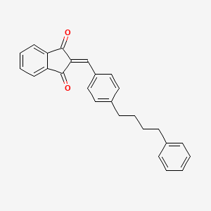 molecular formula C26H22O2 B4758473 2-[4-(4-phenylbutyl)benzylidene]-1H-indene-1,3(2H)-dione 