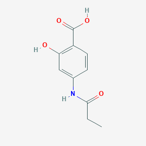 molecular formula C10H11NO4 B4758504 2-hydroxy-4-(propionylamino)benzoic acid 