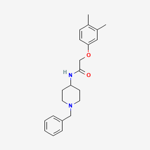 molecular formula C22H28N2O2 B4758594 N-(1-benzyl-4-piperidinyl)-2-(3,4-dimethylphenoxy)acetamide 