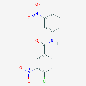 molecular formula C13H8ClN3O5 B4758599 4-chloro-3-nitro-N-(3-nitrophenyl)benzamide 