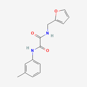 molecular formula C14H14N2O3 B4758611 N-(2-furylmethyl)-N'-(3-methylphenyl)ethanediamide 