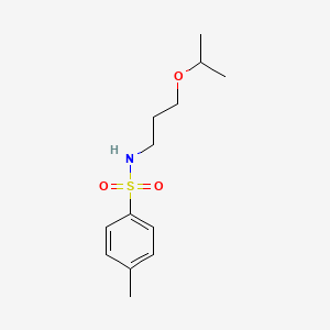 molecular formula C13H21NO3S B4758678 N-(3-isopropoxypropyl)-4-methylbenzenesulfonamide 