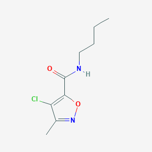 molecular formula C9H13ClN2O2 B4758691 N-butyl-4-chloro-3-methyl-5-isoxazolecarboxamide 