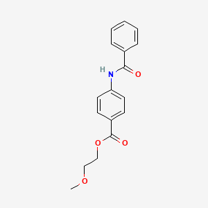 molecular formula C17H17NO4 B4758707 2-methoxyethyl 4-(benzoylamino)benzoate 