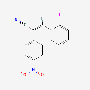 molecular formula C15H9IN2O2 B4758866 3-(2-iodophenyl)-2-(4-nitrophenyl)acrylonitrile 