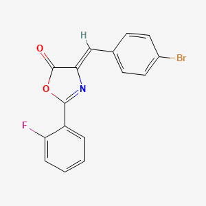 molecular formula C16H9BrFNO2 B4758869 4-(4-bromobenzylidene)-2-(2-fluorophenyl)-1,3-oxazol-5(4H)-one 