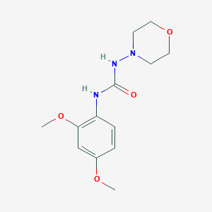 molecular formula C13H19N3O4 B4758992 N-(2,4-dimethoxyphenyl)-N'-4-morpholinylurea 