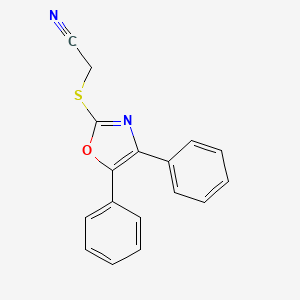 [(4,5-diphenyl-1,3-oxazol-2-yl)thio]acetonitrile