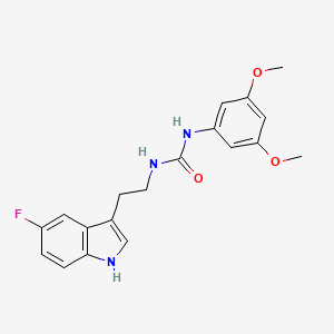 molecular formula C19H20FN3O3 B4759136 N-(3,5-dimethoxyphenyl)-N'-[2-(5-fluoro-1H-indol-3-yl)ethyl]urea 