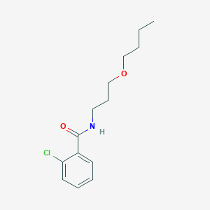 molecular formula C14H20ClNO2 B4759185 N-(3-butoxypropyl)-2-chlorobenzamide 