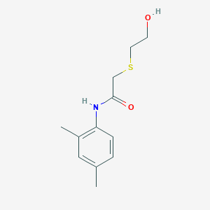 molecular formula C12H17NO2S B475922 N-(2,4-dimethylphenyl)-2-[(2-hydroxyethyl)sulfanyl]acetamide CAS No. 638994-18-0
