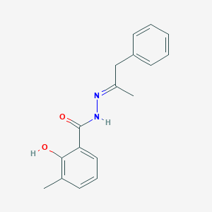 molecular formula C17H18N2O2 B4759236 2-hydroxy-3-methyl-N'-(1-methyl-2-phenylethylidene)benzohydrazide 