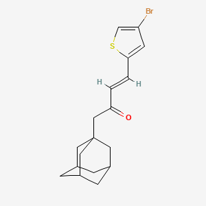 molecular formula C18H21BrOS B4759289 1-(1-adamantyl)-4-(4-bromo-2-thienyl)-3-buten-2-one 