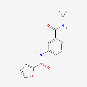 molecular formula C15H14N2O3 B4759349 N-{3-[(cyclopropylamino)carbonyl]phenyl}-2-furamide 