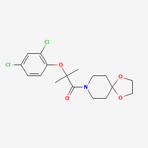 molecular formula C17H21Cl2NO4 B4759410 8-[2-(2,4-dichlorophenoxy)-2-methylpropanoyl]-1,4-dioxa-8-azaspiro[4.5]decane 