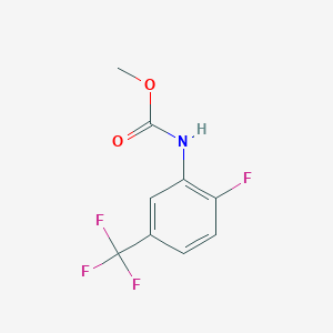 molecular formula C9H7F4NO2 B4759463 methyl [2-fluoro-5-(trifluoromethyl)phenyl]carbamate 