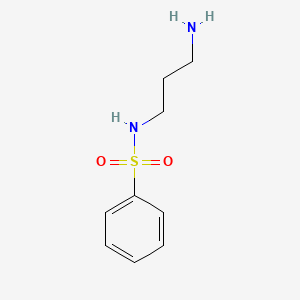 molecular formula C9H14N2O2S B4759473 N-(3-aminopropyl)benzenesulfonamide 