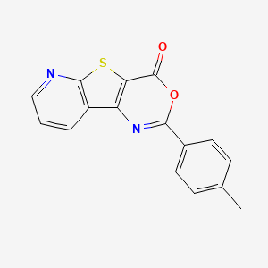molecular formula C16H10N2O2S B4759520 2-(4-methylphenyl)-4H-pyrido[3',2':4,5]thieno[3,2-d][1,3]oxazin-4-one 