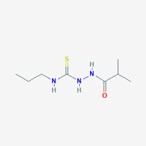 molecular formula C8H17N3OS B4759533 2-isobutyryl-N-propylhydrazinecarbothioamide 