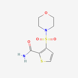 molecular formula C9H12N2O4S2 B4759552 3-(4-morpholinylsulfonyl)-2-thiophenecarboxamide 