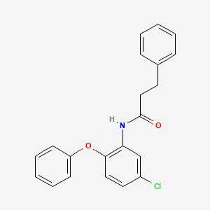molecular formula C21H18ClNO2 B4759609 N-(5-chloro-2-phenoxyphenyl)-3-phenylpropanamide 
