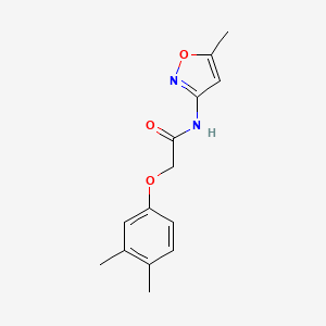 molecular formula C14H16N2O3 B4759652 2-(3,4-dimethylphenoxy)-N-(5-methyl-3-isoxazolyl)acetamide 