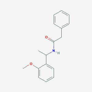 molecular formula C17H19NO2 B4759737 N-[1-(2-methoxyphenyl)ethyl]-2-phenylacetamide 