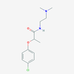 molecular formula C13H19ClN2O2 B4759792 2-(4-chlorophenoxy)-N-[2-(dimethylamino)ethyl]propanamide 